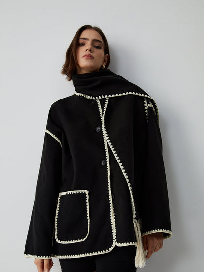 Elodie – Jakke med tørklæde