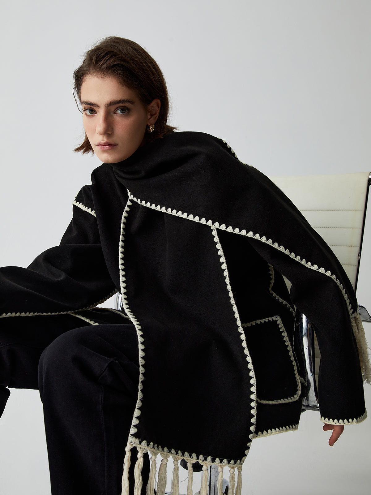 Elodie – Jakke med tørklæde