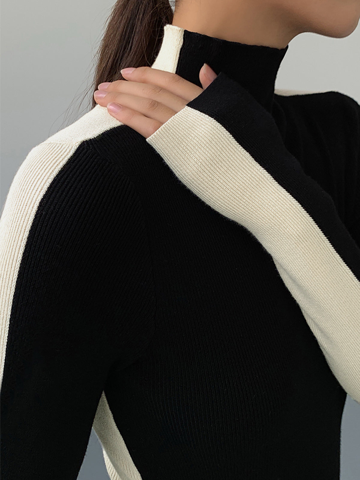 Tabea – To-farvet Dobbelt-Sidet Striktop