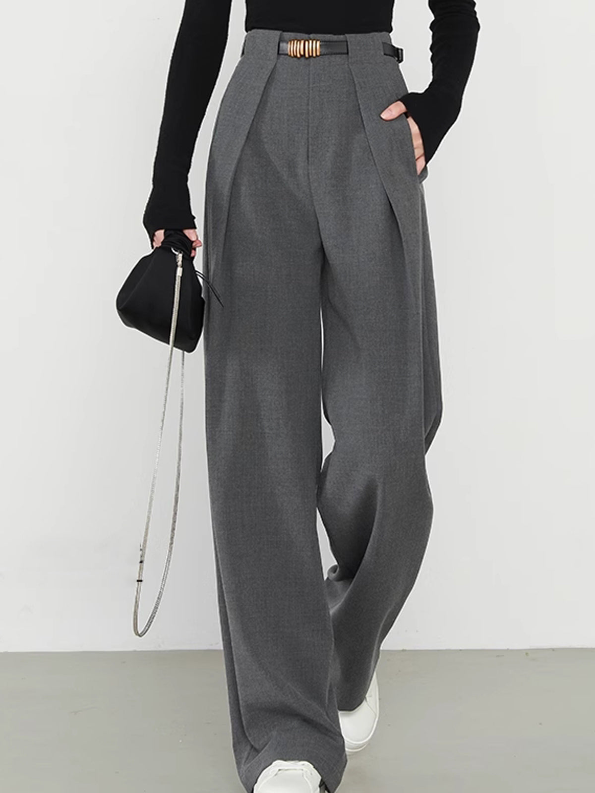 Lina – Gerade Hose med Lommer