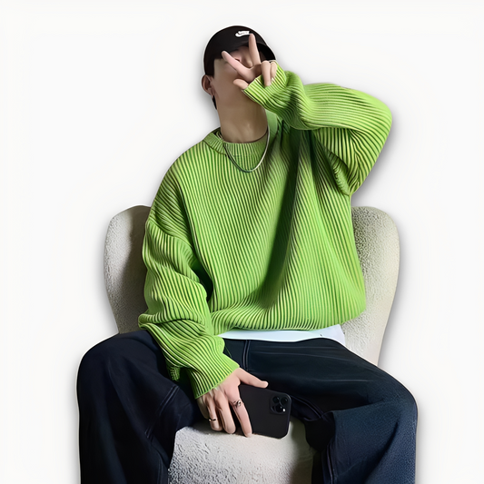 Abdias - Striktrøje oversize til mænd