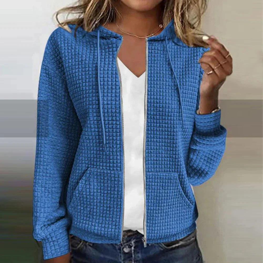 Kristel – Waffelstrik Cardigan