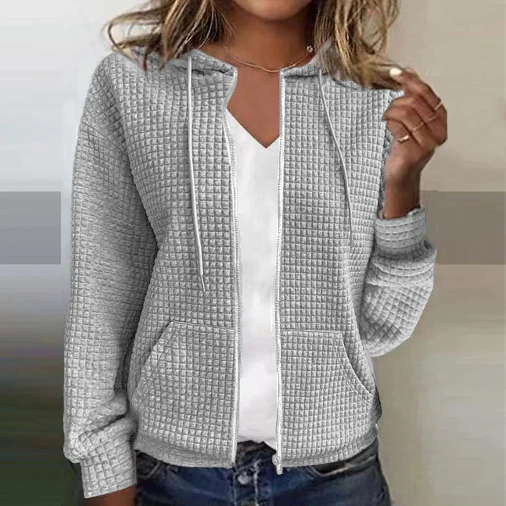 Kristel – Waffelstrik Cardigan