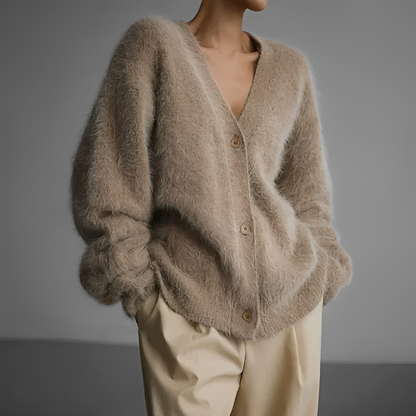 Adriene - Vintercardigan løs og komfortabel til kvinder