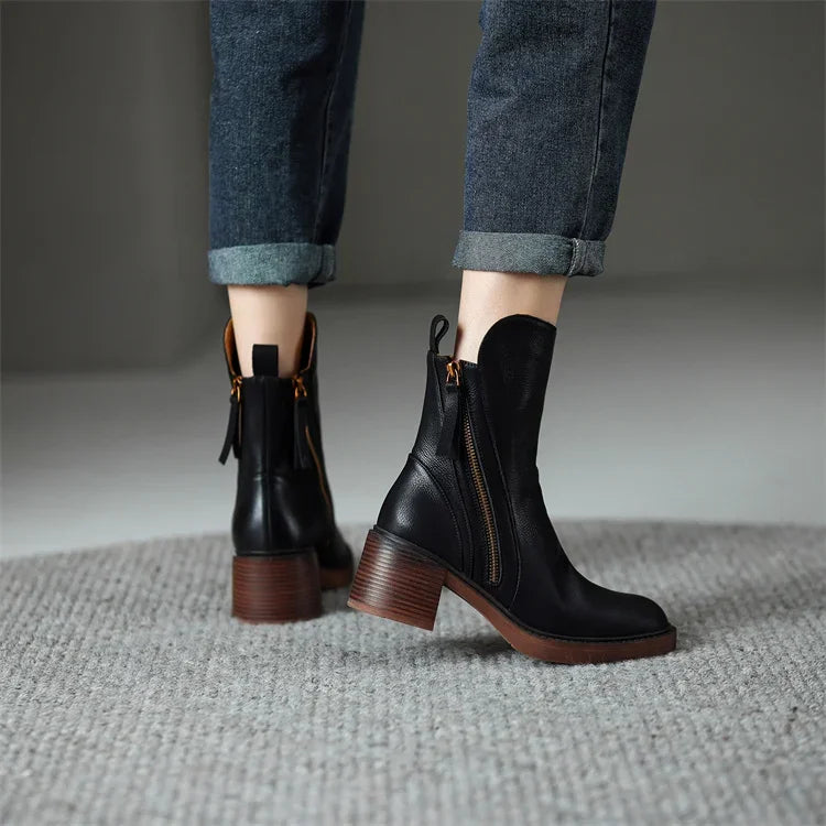 Ludovica – Stiefeletter i Vintage-look