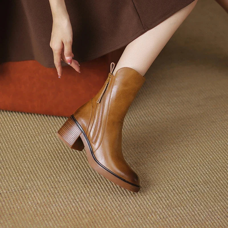 Ludovica – Stiefeletter i Vintage-look