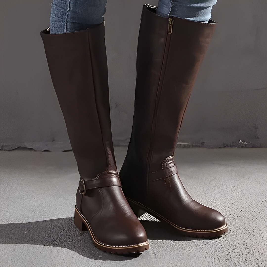 Livie - Læder ortopædiske støvler af høj kvalitet til kvinder