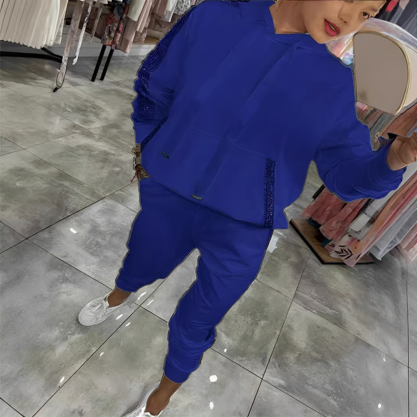 Tiffany - Stilfuldt sæt af hættetrøje og bukser til damer