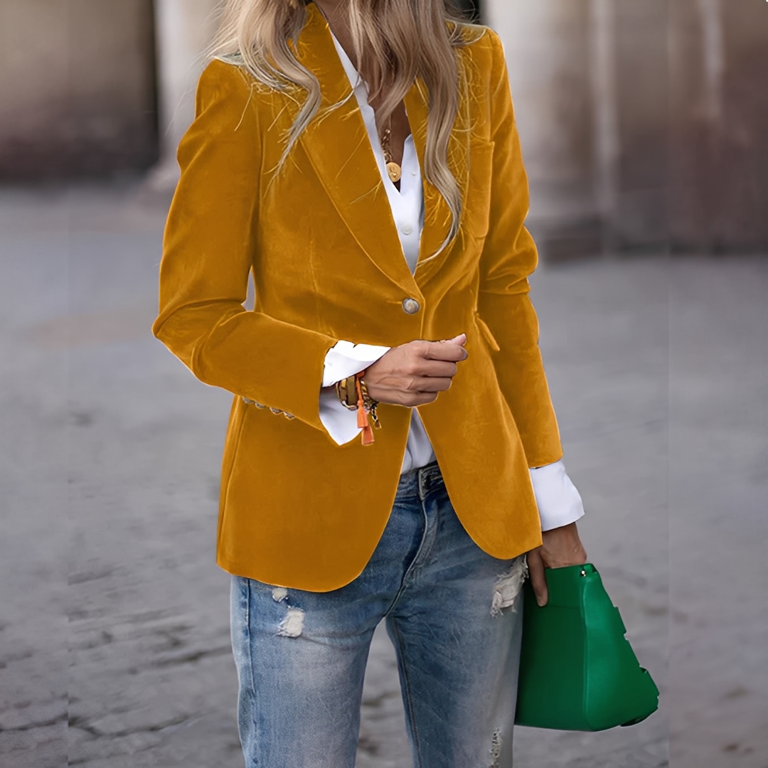 Lyliane - Klassisk afslappet knappet jakke til kvinder