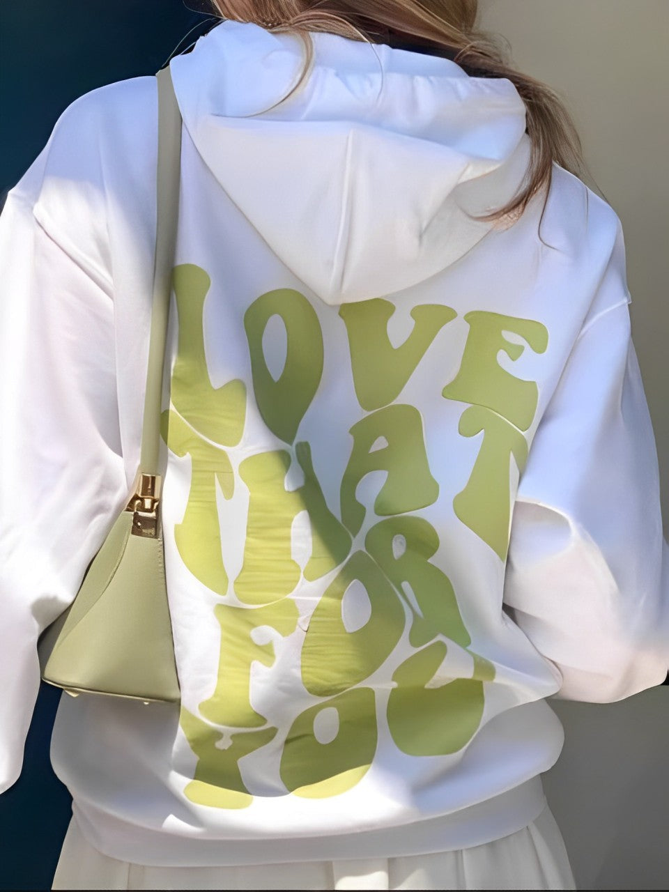 Daria – Gemusteret Bomulds-Hoodie