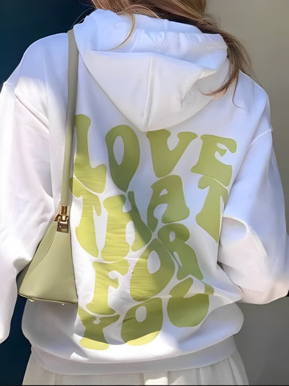 Daria – Gemusteret Bomulds-Hoodie