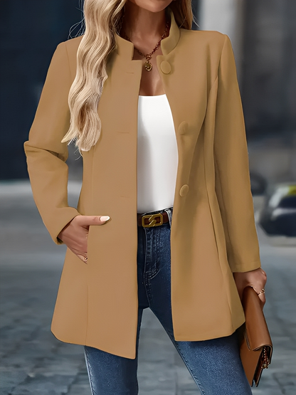 Cornélie - Varm vinterfrakke med knapper til kvinder