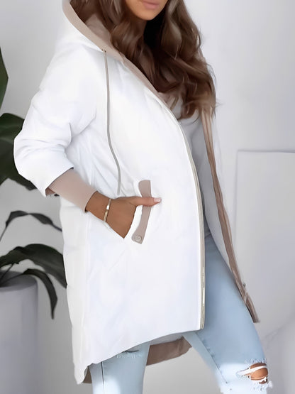 Sharla - Moderne varm frakke med hætte til damer