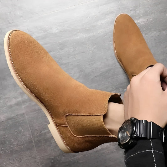 Willard - Stilfulde Chelsea-støvler af ruskind til mænd