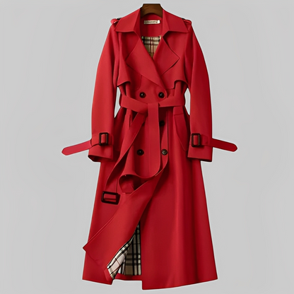 Élodie - Klassisk vinterfrakke med bælte til kvinder