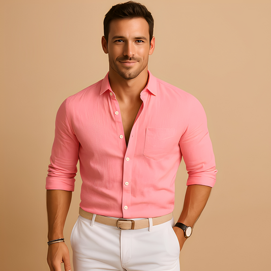 Aleid - Let skjorte med knapper til mænd